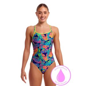 Funkita Ladies Leaving Today Diamond Back Secure One Piece Swimsuit - Multi
