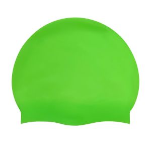 AK Adult Silicone Suede Swimming Cap - Green