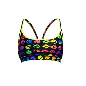 Funkita Ladies Broken Circle Sports Top - Black/Multi