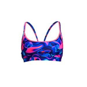 Funkita Ladies Liquid Lights Sports Top - Blue/Pink/Purple