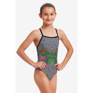 Funkita Girls Snow Flyer Strapped In One Piece Swimsuit
