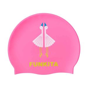 Funkita Duck Duck Swim Cap - Pink - Pink/Multi