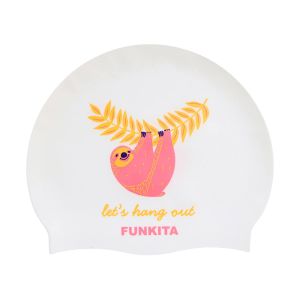 Funkita Let's Hang Out Swim Cap - White/Multi