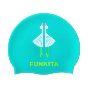 Funkita Loose Goose Swim Cap - Pink - Green/Multi