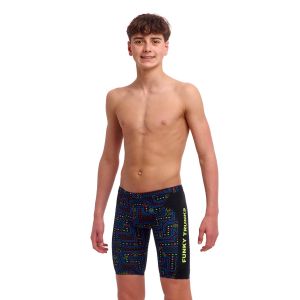 Funky Trunks Boys Chomp Chomp Training Jammers - Black/Multi