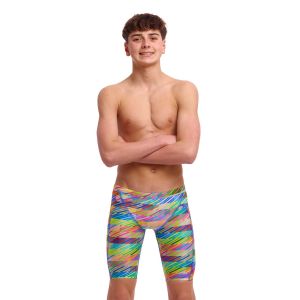 Funky Trunks Boys Static Stack Training Jammers - Multi