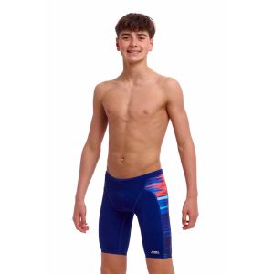 Funky Trunks Boys Storm At Sea Training Jammers - Blue/Multi