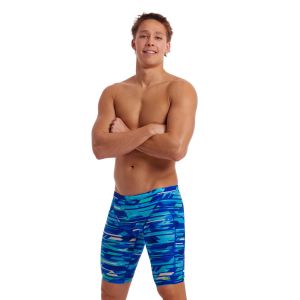 Funky Trunks Mens Pace Racer Training Jammer - Blue