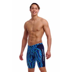 Funky Trunks Mens Snork City Training Jammer - Blue/Multi