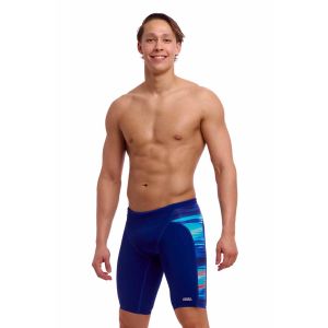 Funky Trunks Mens Storm At Sea Training Jammer - Blue/Multi