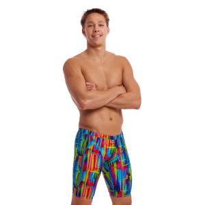 Funky Trunks Mens The Glitch Training Jammer - Multi