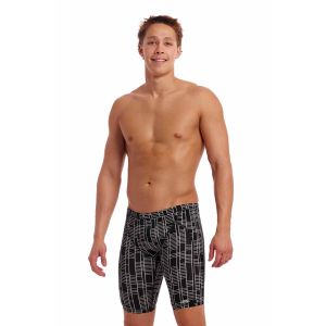 Funky Trunks Mens Up The Ladder Training Jammer - Black/White