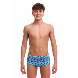 Funky Trunks Boys Jack Stack Sidewinder Trunks - Blue/Multi