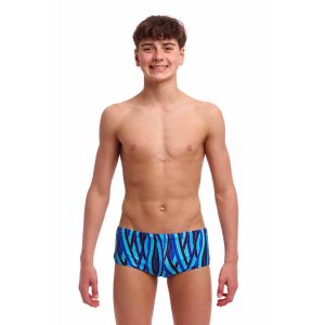 Funky Trunks Boys Snork City Sidewinder Trunks - Blue/Multi