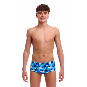 Funky Trunks Boys Tetra Tonic Sidewinder Trunks - Blue/Multi