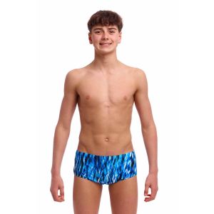 Funky Trunks Boys Wing Streak Sidewinder Trunks - Blue