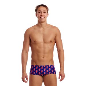 Funky Trunks Mens Flash Sidewinder Trunk - Blue/Red
