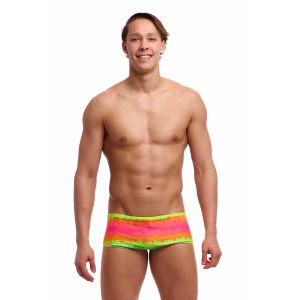 Funky Trunks Mens Melting Mayhem Sidewinder Trunk - Multi