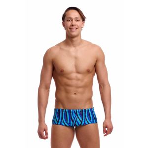 Funky Trunks Mens Snork City Sidewinder Trunk - Blue/Multi