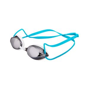 Way Funky White Wash Training Machine Mirrored Goggle - White/Green/Silver Mirror