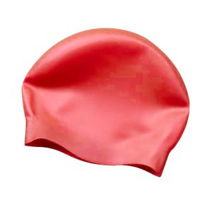 AK Adult Wrinkle Free Silicone Swimming Cap - Red