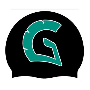 Allens Gloucester City Club Logo Only Swimming Cap - Black/Green/White
