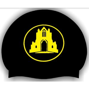 Guisborough Black 3pk Club Logo Only Swimming Cap - Black/Yellow