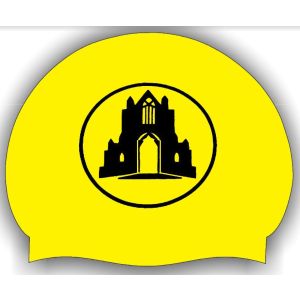 Guisborough Yellow 3pk Club Logo Only Swimming Cap - Yellow/Black