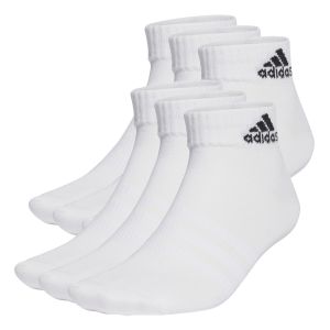 Adidas Thin and Light Sportswear Ankle Socks 6 Pairs - White