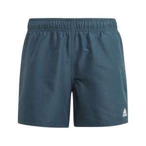 Adidas Boys Classic Badge of Sport Swim Shorts - Arctic Night/White