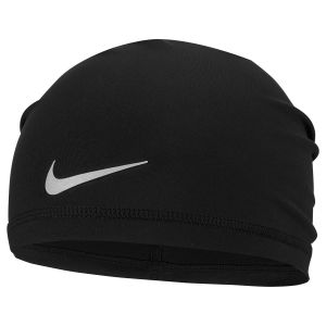 Nike U Peak Dri-Fit Uncuffed Beanie - Black/Silver