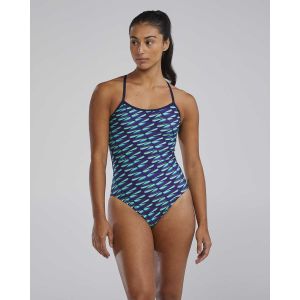 TYR Womens Dragonflyte Trinityfit Swimsuit - Green/Navy