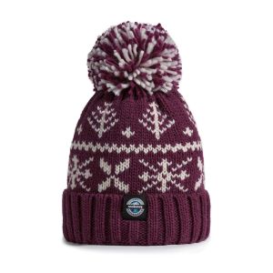 Swimzi Vin Cheaux Ice Crystal Nordic Super Bobble Hat - Purple