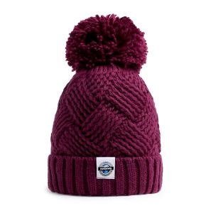 Swimzi Rhubarb Patchwork Super Bobble Hat - Red