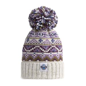 Swimzi Heather Fairisle Knit Reflective Super Bobble Hat - Multi