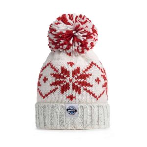 Swimzi Ruby Flora Nordic Reflective Super Bobble Hat - White