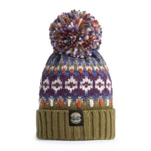 Swimzi Tundra Fairisle Knit Reflective Super Bobble Hat - Multi