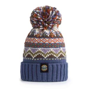 Swimzi Ocean Fairisle Reflective Super Bobble Hat - Multi