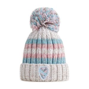 Swimzi Winter Pastels Reflective Super Bobble Hat - Multi