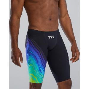 TYR Mens Venzo Volconyx Low Waisted Jammer - Lime/Navy