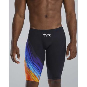 TYR Mens Venzo Volconyx Low Waisted Jammer - Orange/Navy