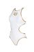 Arena Womens One Biglogo Swimsuit - White/Gold
