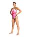 Arena Womens Tiedye Stripes Reversible Swimsuit
