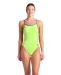 Arena Womens Solid Lace Back Swimsuit - Artic Lime/Future Dusk