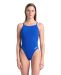 Arena Womens Solid Lace Back Swimsuit - Royal