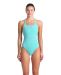 Arena Womens Team Solid Swim Pro Back Swimsuit - Water/Shocking Pink