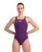 Arena Womens Solid Team Swim Pro Swimsuit - Plum/White
