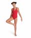 Arena Girls Solid Team Swim Pro Swimsuit - Red/White