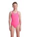 Arena Girls Solid Team Swim Pro Swimsuit - Shocking Pink/Blue River