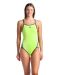Arena Womens Icon Solid Super Fly Back Swimsuit - Artic Lime/Dark Sage
